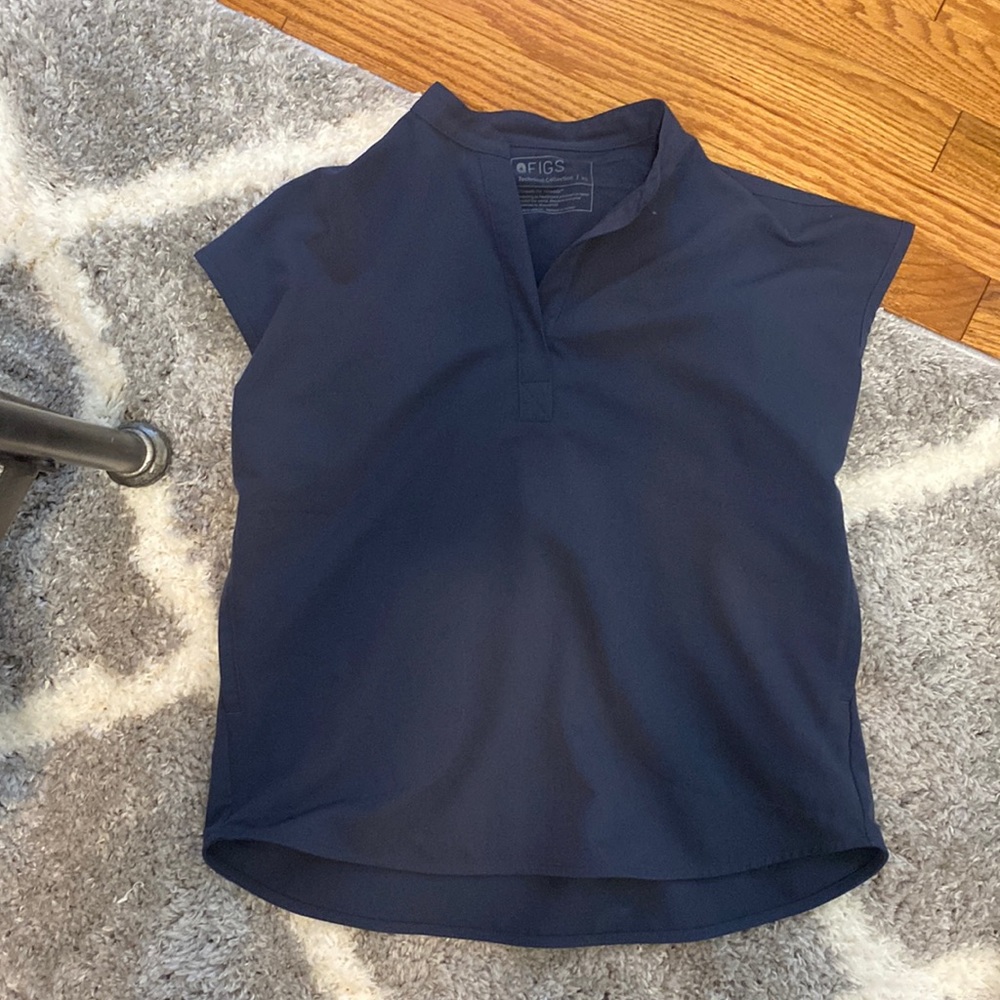 FIGS midnight sky oversized scrub top